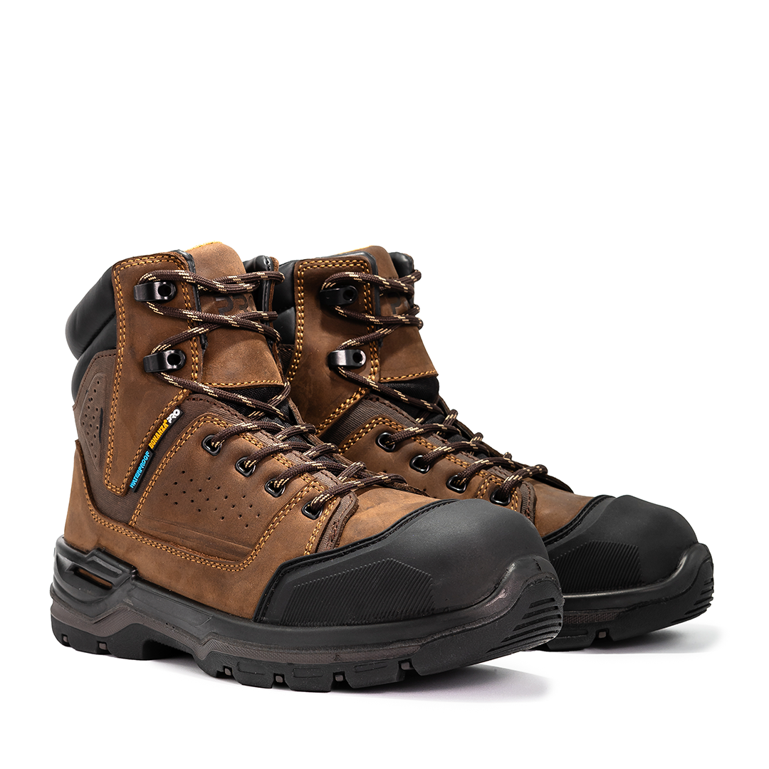 Composite Toe Raptor Pro 7 Waterproof Work Boot Brown