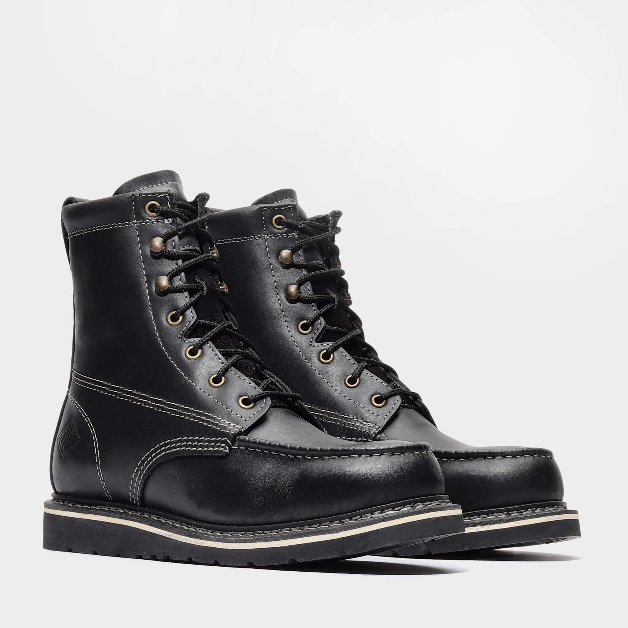 Frontier Moc Toe Work Boot Jet Black