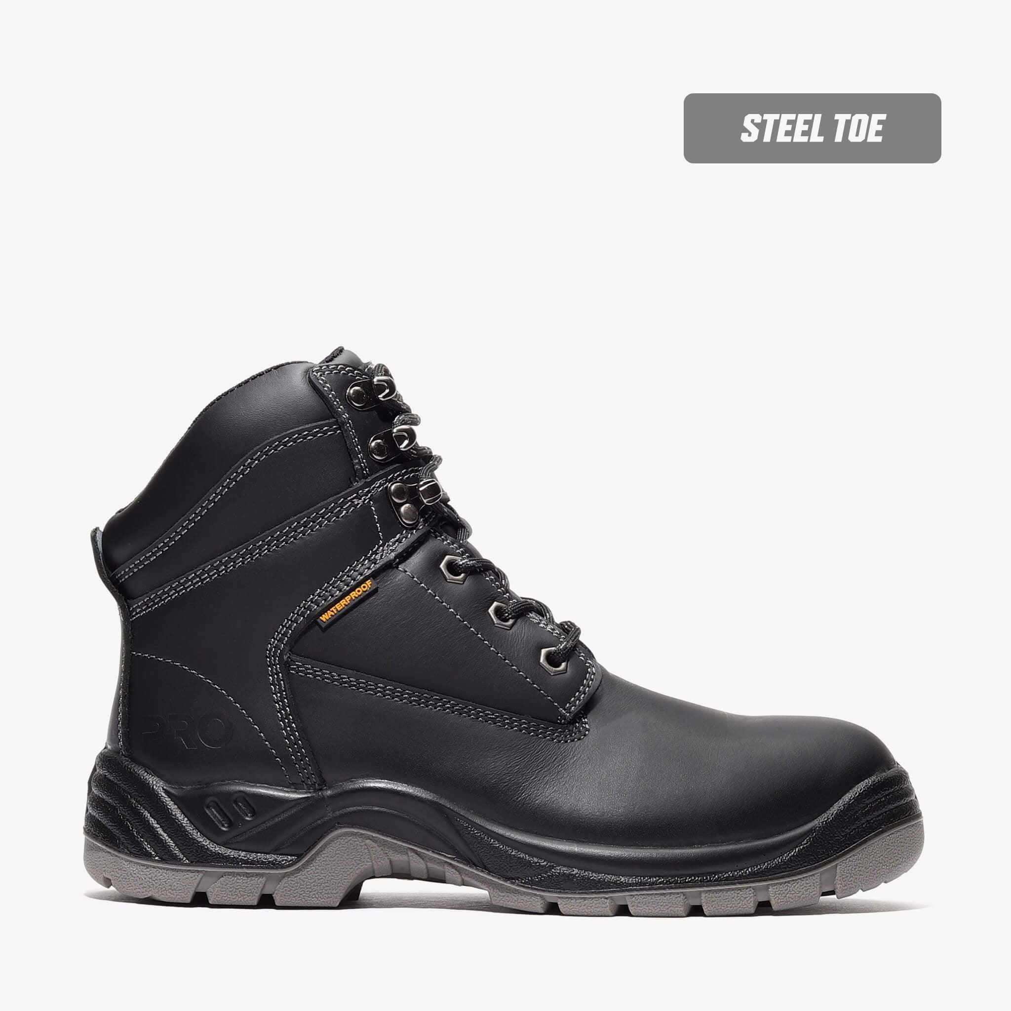 Best black steel toe boots online